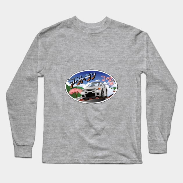 Nissan Skyline R32 Outrun Long Sleeve T-Shirt by 8800ag